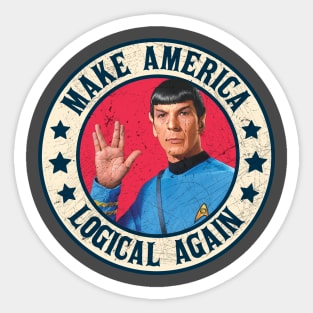 Spock - Making America Logical Sticker